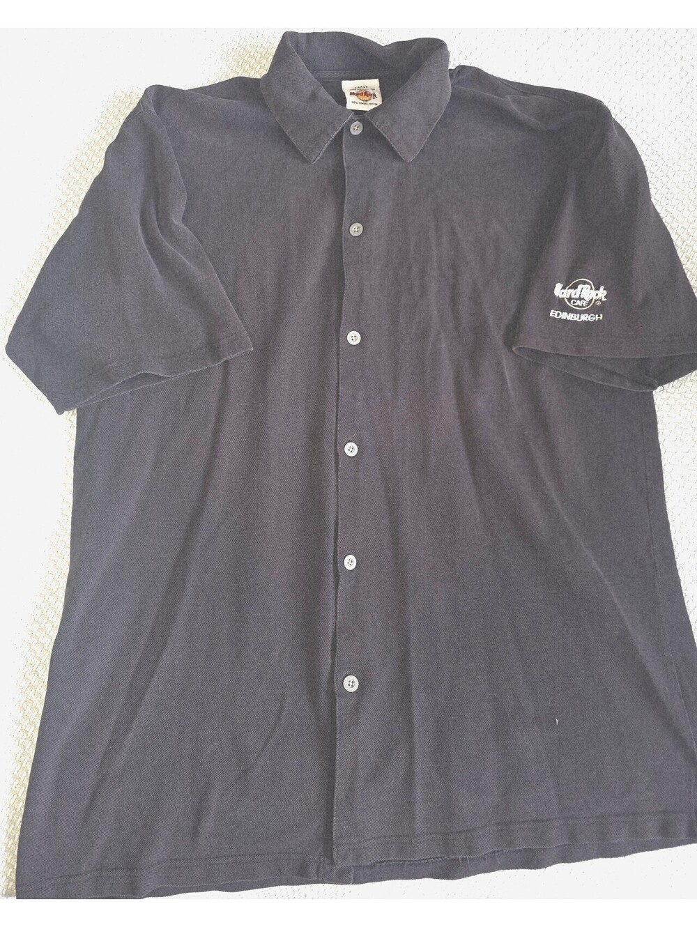 Men's Hard Rock Cafe Edinburgh button up shirt size large